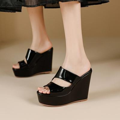 Женские сандалии на экстремально высокой платформе, водонепроницаемые уличные шлепанцы на танкетке, модные летние шлепанцы оптом в наличии
