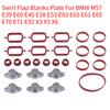 Swirl Flap Blanks Plate Intake Inlet Manifold Gasket Seal For BMW M57 E39 E60 E46 E38 E53 E83 E65 E61 E65 E70 E71 E92 X3 X5 X6