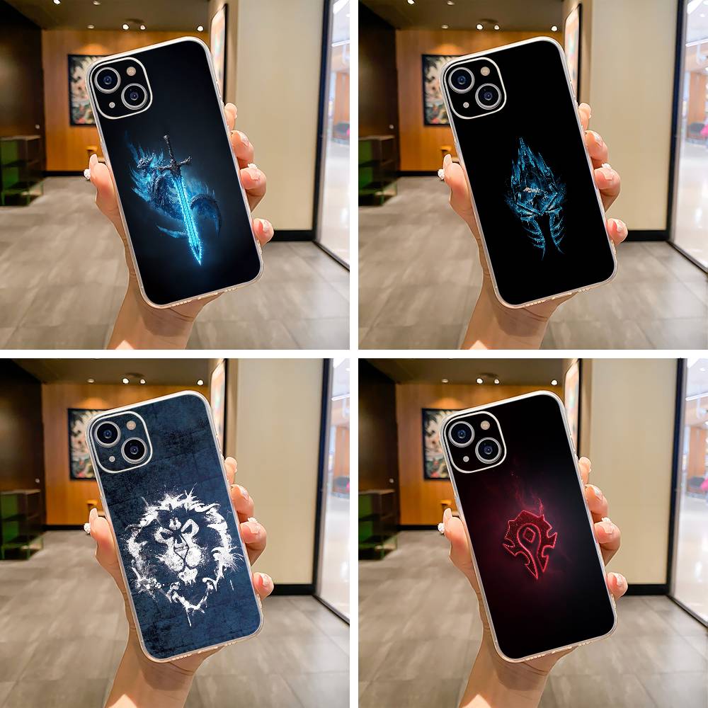 Чехол для телефона W-O-W-World- of -Warcraft для iPhone17,16,15,14,13,12,11 ,Pro Max,16/15/14 Plus Мягкий силиконовый прозрачный чехол