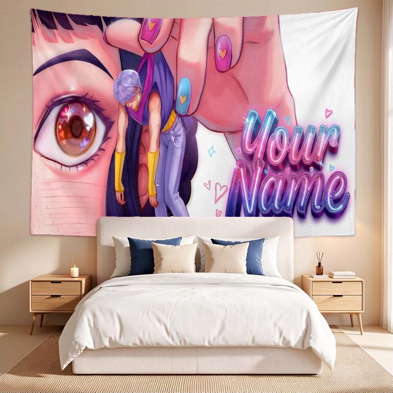 Zoeystery (1) Custom Name Tapestry Wall Hanging Tapestry Wall Art Decor for Bedroom Living Room
