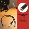 1.0ft 3.5mm 1/8 to XLR Microphone Cable Professional Stereo Cable  Microphone Connection