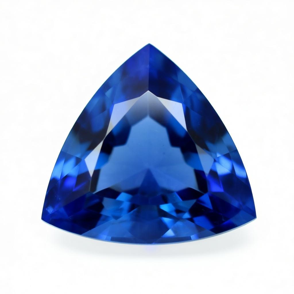 9 Ct Natural Flawless Ceylon Blue Loose Sapphire Trillion Cut Gemstone