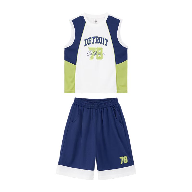 Zuoxi Boys' 2025 Cool-Feel Sports Vest Set