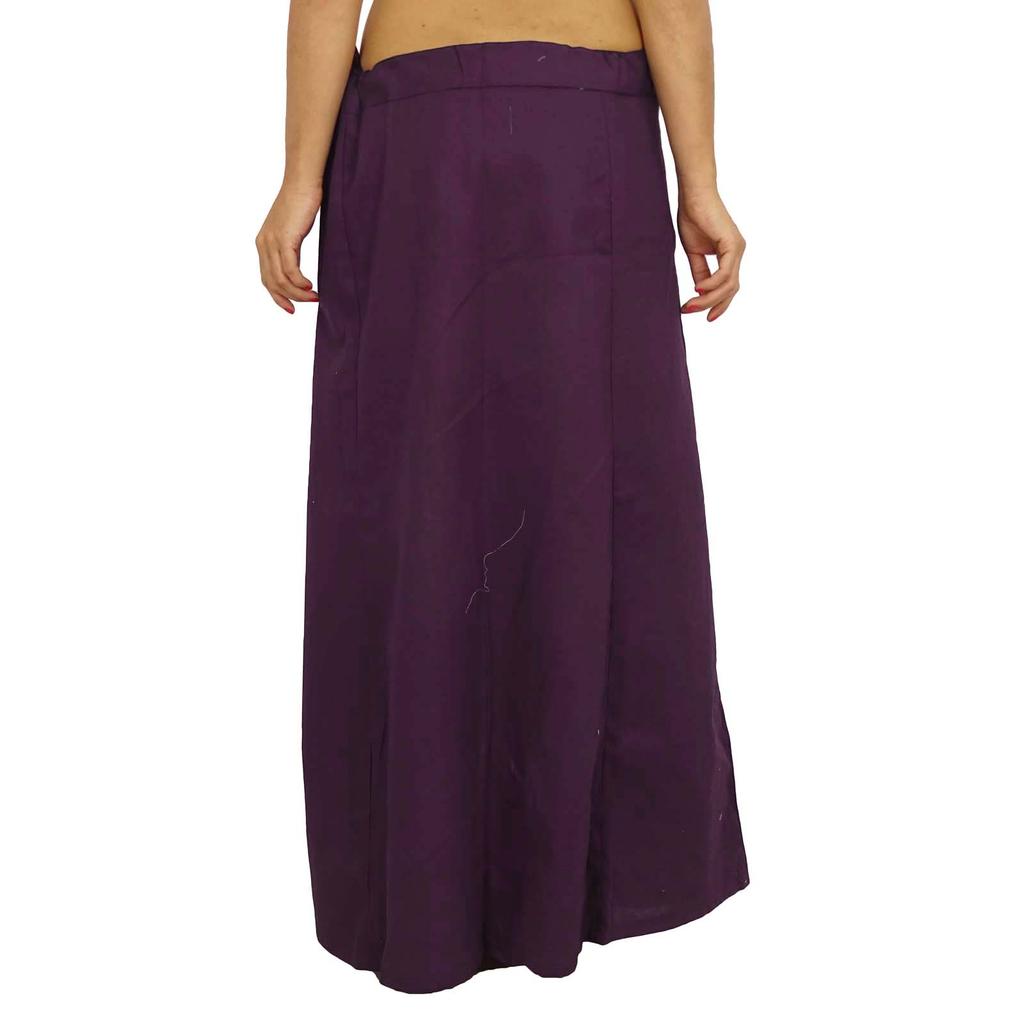 Сари Петтикот Твердая Нижняя Юбка Хлопок Болливуд Индийская Подкладка Для Сари