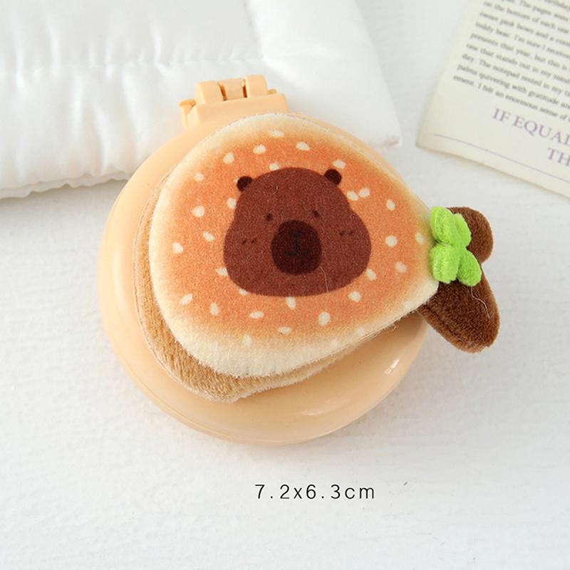 Зеркало-расческа 2 в 1 складное Легкий дизайн с двойным складыванием Складное зеркало для макияжа Маленький размер Массажная расческа с воздушной подушкой Для использования на открытом воздухе