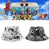 Стильная Аниме One Piece Косплей Принт Луффи Рыбацкая Кепка Панама Для Мужчин И Женщин На Открытом Воздухе