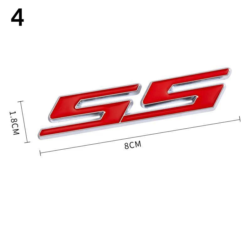3D металлический серебристый черный красный логотип SS эмблема багажник автомобиля наклейка для C-amaro Bumblebee SS Stikcer аксессуары