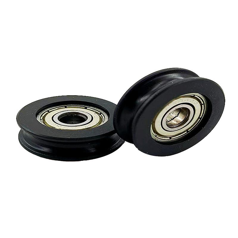 Высокое качество U-образный нейлоновый резиновый шкив для литья под давлением Гибкие шарикоподшипники Колеса Роликовые двери и шарикоподшипники на направляющих для окон