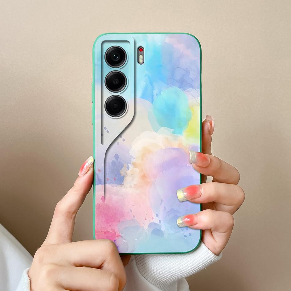 Чехол для телефона Tecno Camon 40 Pro Милые животные Мягкая задняя крышка Жидкий силиконовый корпус для телефона Camon40 Pro 4G 5G Защита от падения Funda