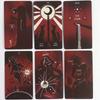 Dirty Red Tarot Deck 10.3*6cm 78 Pcs Tarot Cards Channel Energy Through Bold Strokes and Striking Contrasts