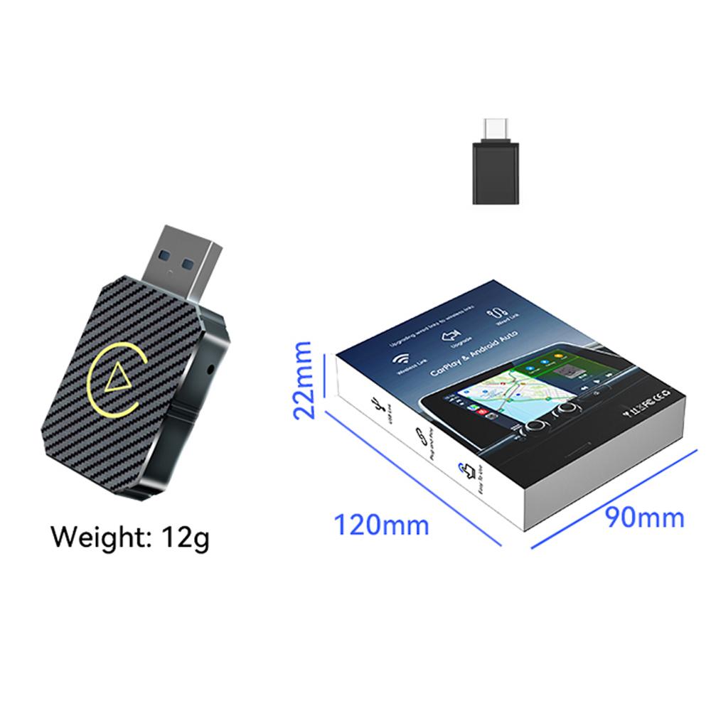 2 в 1 CarPlay Android Auto беспроводной адаптер Smart Mini Box Plug And Play WiFi быстрое подключение Bluetooth 5.0 проводное к беспроводному