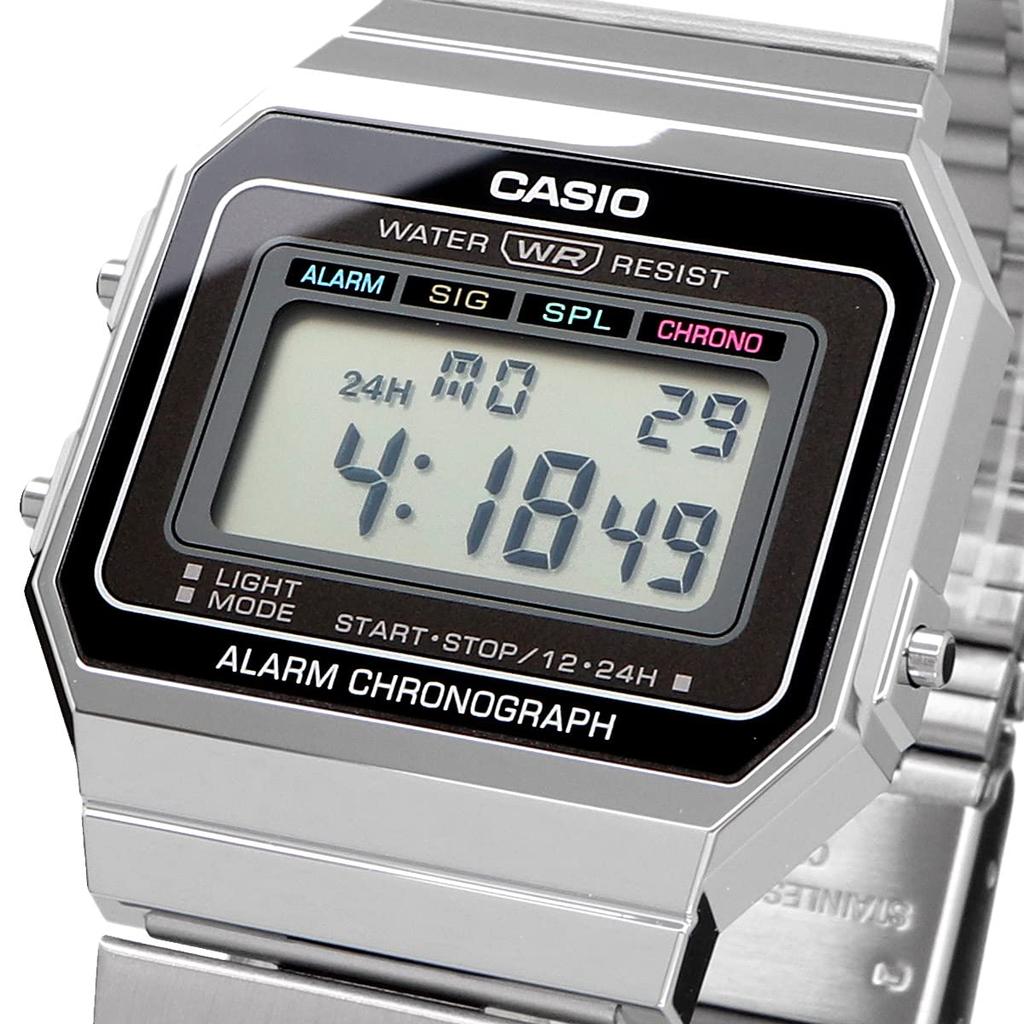 Casio Digital Watch Standard Casio Genuine BOX Kids Cheap Casio Chipkashi Overseas Model [Casio] A700W-1A Men's Women's [Item]