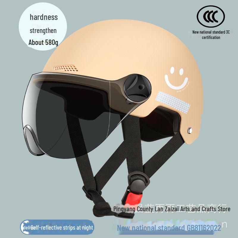 All-Season Electric Bike & Motorcycle Helmet, 3C Certified, Free Shipping, Unisex