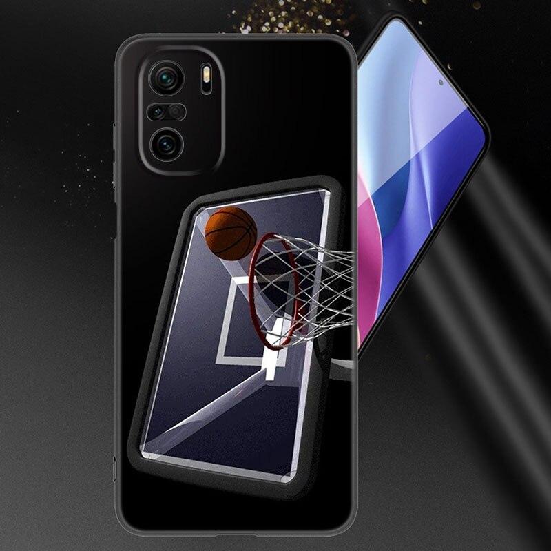 Basketball Basket Number Phone Case For Xiaomi Mi POCO X3 NFC GT M4 M3 12 11T 10T Pro A3 11 Lite NE 5G 12X 11i F3 Black Cover