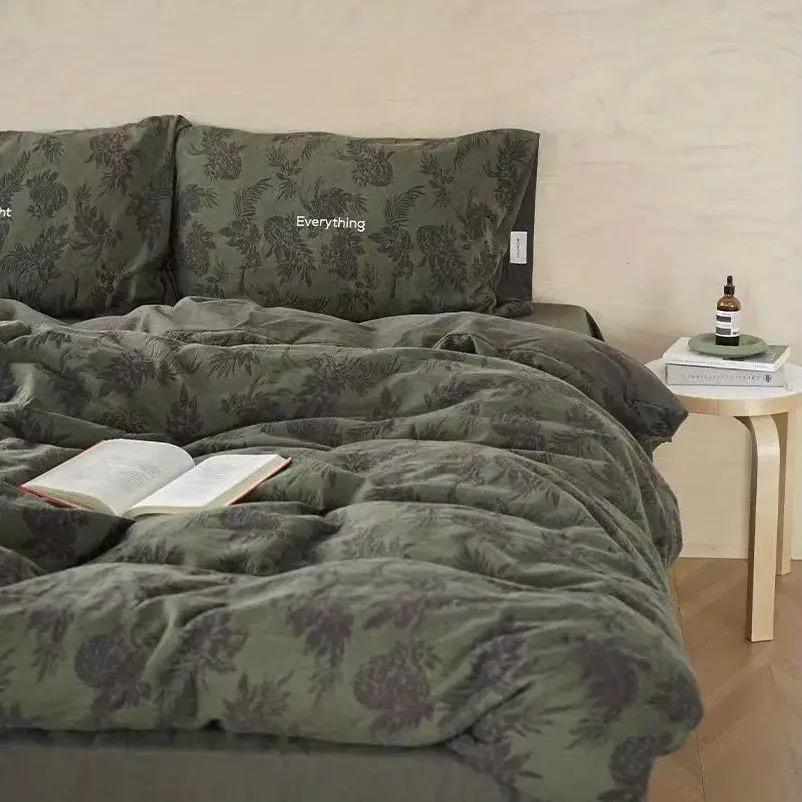 Комплект постельного белья в скандинавском стиле с черным горошком, простыня, пододеяльник, полуторный, двуспальный, королевский, скандинавское постельное белье, комплекты постельного белья для мальчика и девочки