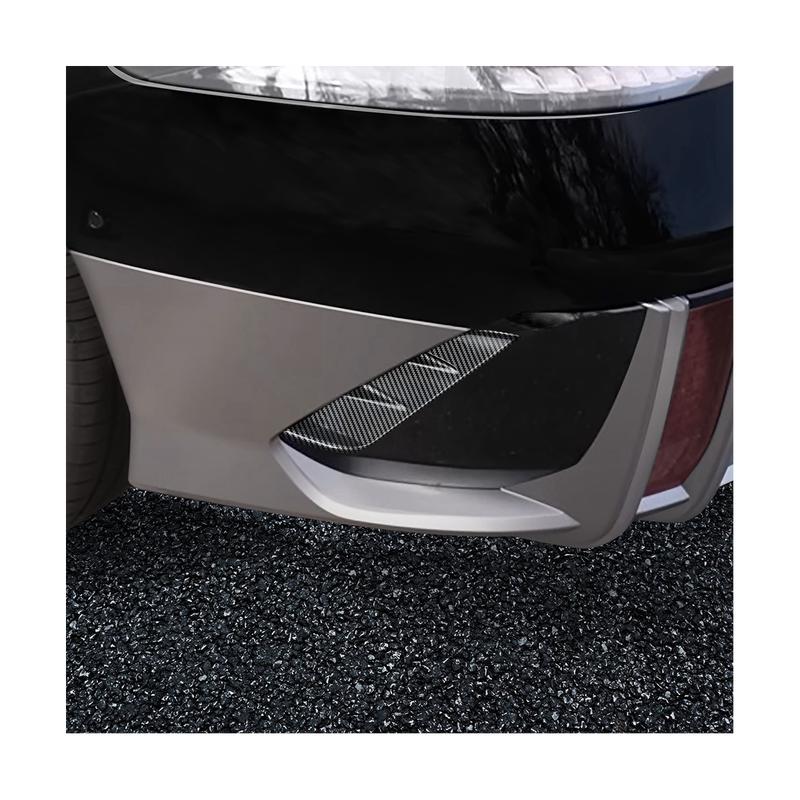 For Hyundai IONIQ 6 + Car Rear Fog Lights Lamp Strips Trim Cover Stickers Rear Bumper Spoiler