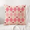 Valentines Day Cushion Cover Natural Linen Organic Fabric DoubleSided Printing Sofa Home Decor Gift Pillow Cover