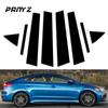 8Pcs Car Pillar Posts Decorative Panel Sticker Door Window Trim Cover Accessories for Hyundai Elantra Sedan 2017