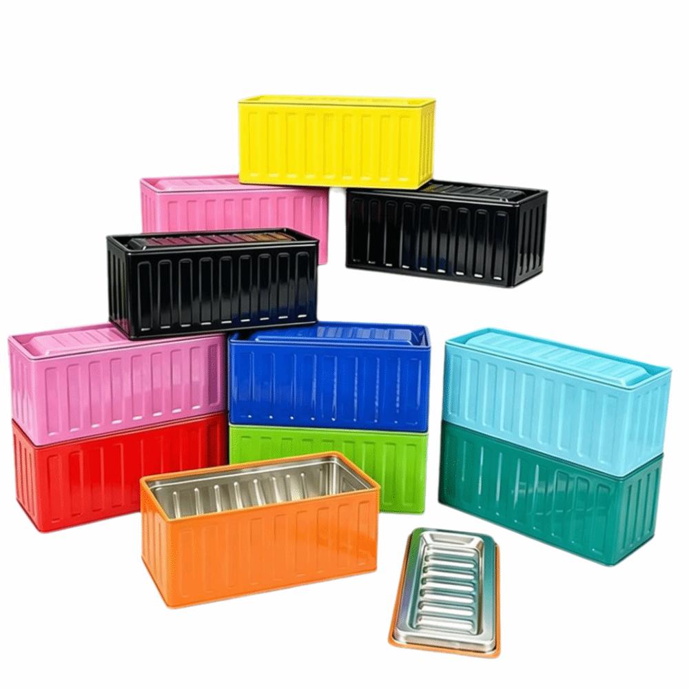 Tinplate Mini Container Box Small Size Tin Box Creative Storage Box  Candy Storage