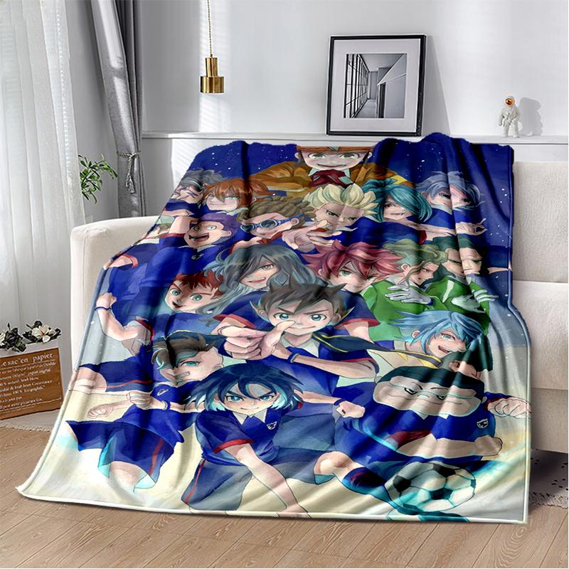 3D Inazuma Eleven Mark Evans Anime Cartoon Soft Plush Blanket,Flannel Blanket Throw Blanket for Living Room Bedroom Bed Sofa Kid