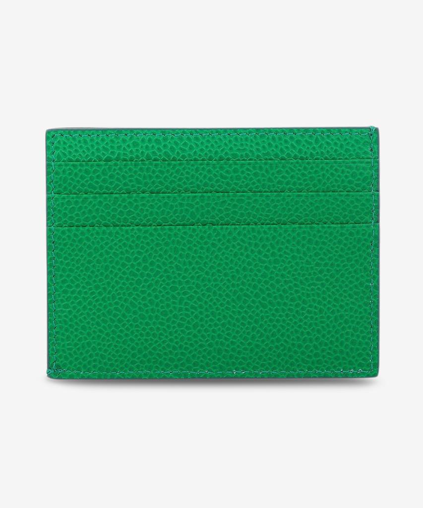 Thom Browne Pebble Grain Note Compartment Card Holder - Green / Maw031L00198350