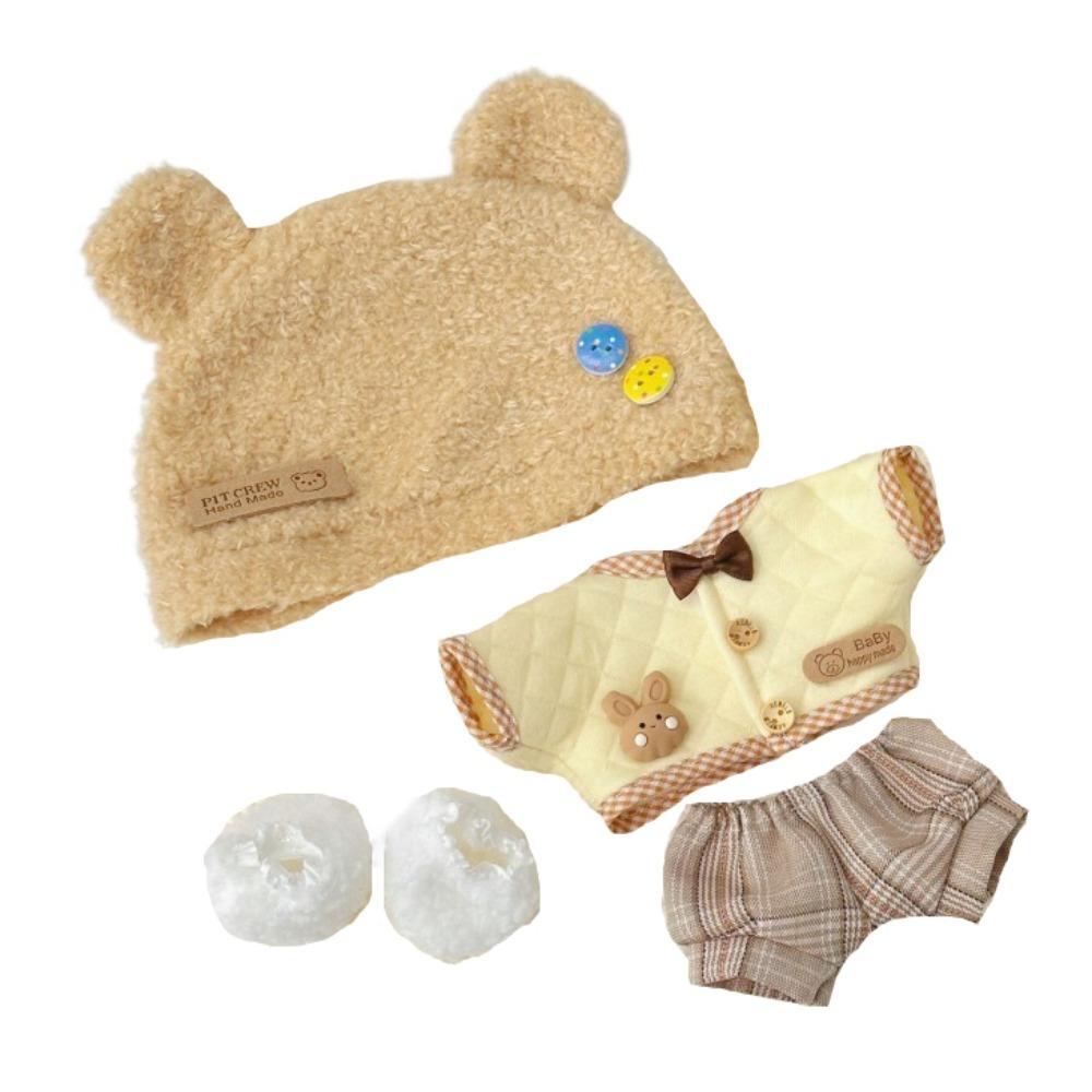 1 комплект Кролик 20 см Хлопковая кукольная одежда Платье Плюшевая кукольная одежда Детский подарок