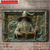 2D Flat Wooden Sign 30*20cm Vintage Wooden Wall Ornate Sign, Wizard-Themed Wall Decor with Inspirational Quote, Sign for Garden, Wall Art Decorative