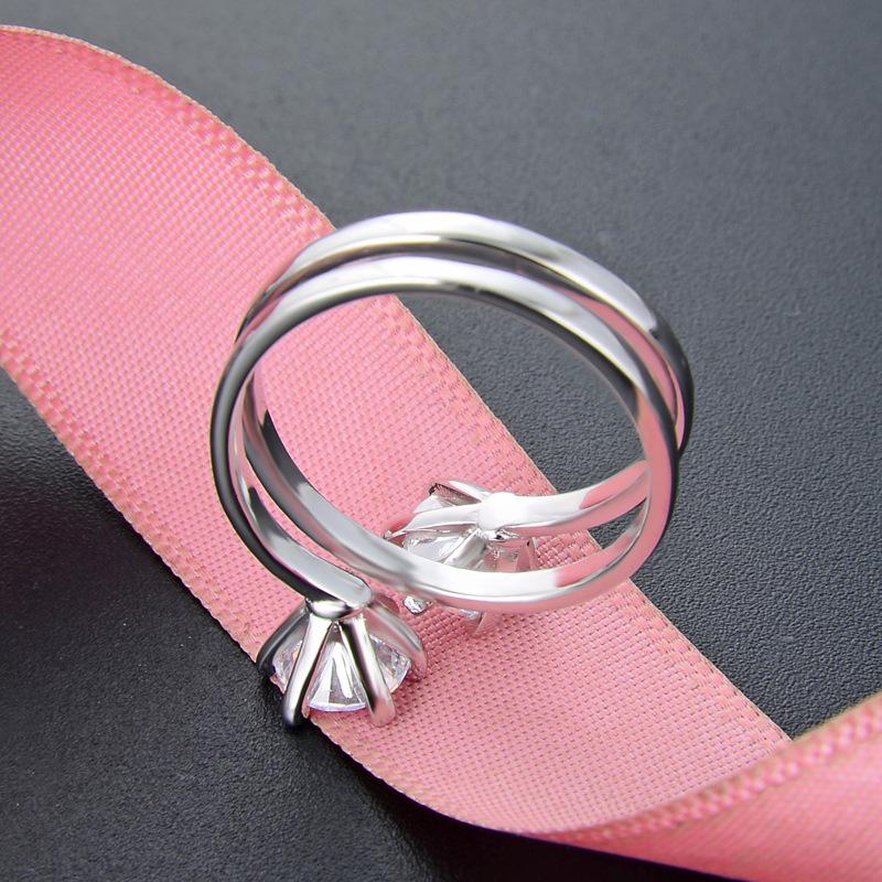 Классическое кольцо Lindon из стерлингового серебра 925 пробы с цирконом, женские ювелирные изделия, свадебный подарок для вечеринки