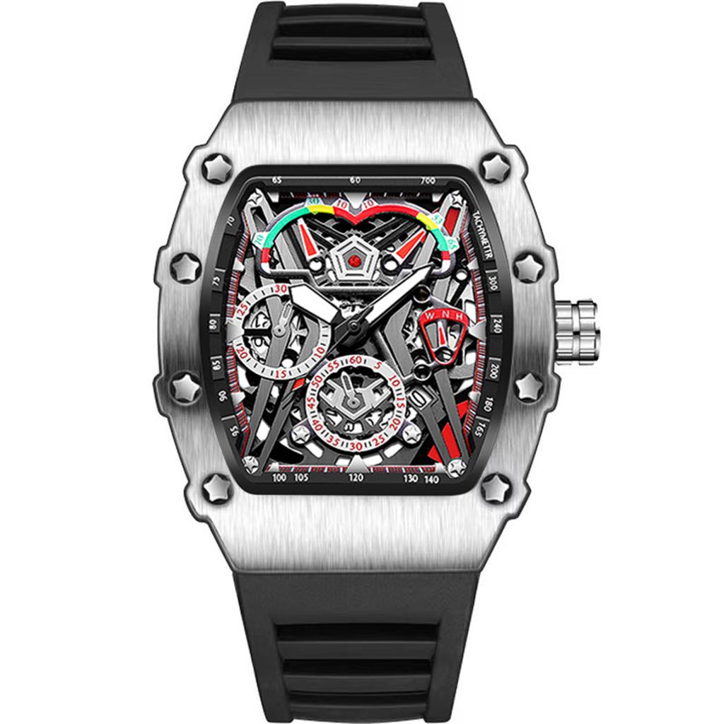 Men's Waterproof Luminous Running Alarm Clock Watch