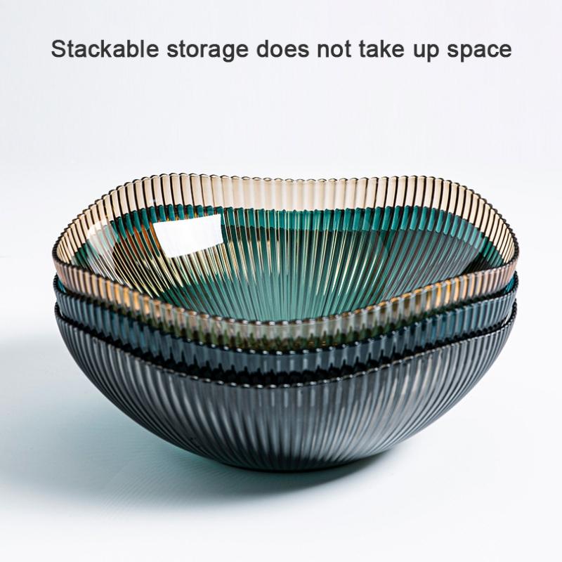 Пластиковые миски для хранения фруктов конфетного цвета, поднос для хранения на кухне, миска для хранения закусок, хлеба и овощей, настольный контейнер для еды