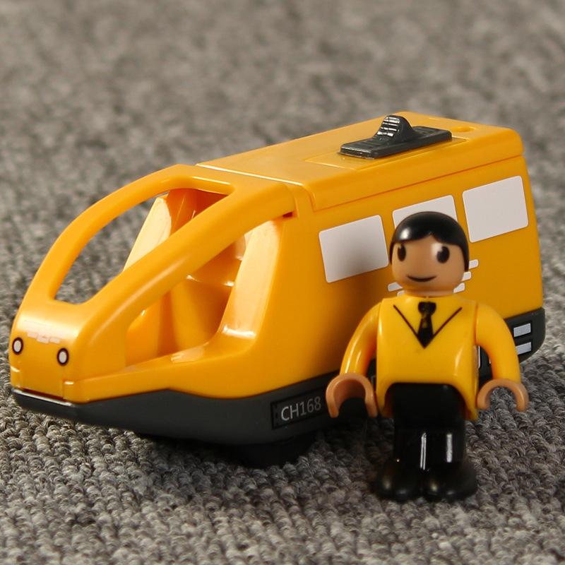 Магнитный Электрический Паровозик Игрушка для Детей - Совместим со Всеми Деревянными Дорожками