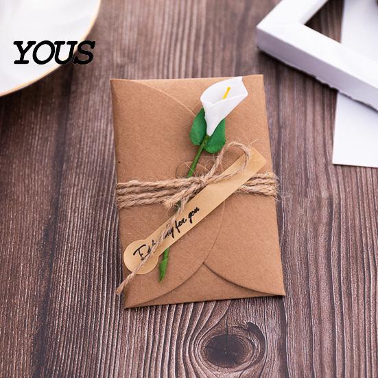 Изысканные праздничные открытки 5 шт. DIY открытки с сухоцветами, ручная работа, открытка с искусственными цветами, джутовая веревка, романтический подсолнух