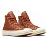 Converse Chuck 70 универсальные, удобные, простые, теплые, нескользящие, высокие кеды для женщин коричневого цвета