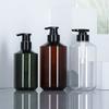 300ml 500ml PET Refillable Pump Bottles Empty Plastic Shampoo Bottles with PP Pump Head Leak Proof Travel Cosmetic Containers