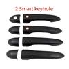 Car Decoration Smart Holes Door Handle Cover For Maserati Levante 2016-2024 Carbon Fiber Glossy Black Cars Accessories Styling