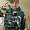 Kids Clothes Boys Hoodies Long Sleeve Fashion 3D Astronauts Print Children Spring Fall Clothes Casual Outdoor Boys Clothes Tops