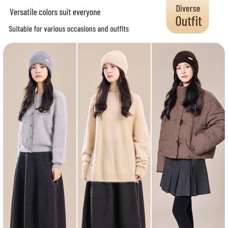 JIUMU Women's Warm Wool Knitted Hat