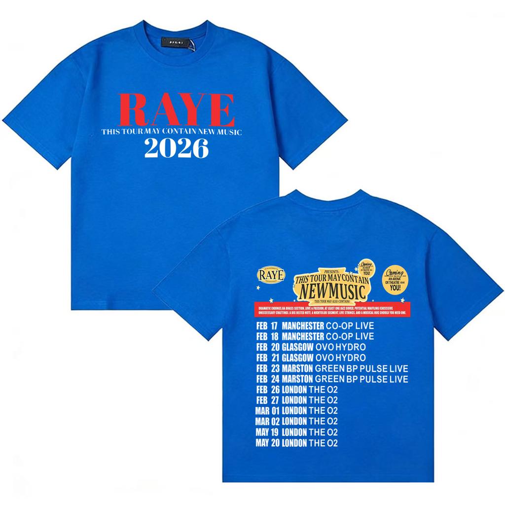 New Album Loose T Shirts Raye Double Sided Print Women Unisex Pop Oversized Crewneck Summer Fans Casual Short Sleeve T Shirt Unisex