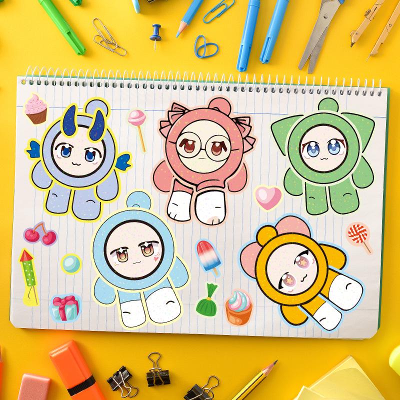 Popular Egg Cartoon Stickers for 3-6 Year Olds: DIY Dress-Up and Educational Art Toy for Kids