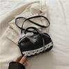 Bow Boston Handbag Lace Ribbon Small Square Bag Pea Bag Crossbody Bowling Bag  Party