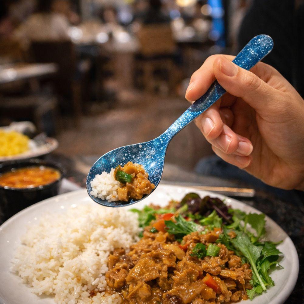 Mildew-proof Titanium Soup Spoon Corrosion-resistant Dining Spoon Ice Cream Scoop Home Dining