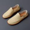 Fashion Brand Men's Comfortable Casual Handmade Sewn Shoes for Spring Men's Outdoor Breathable Soft Sole Anti Slip Driving Shoes