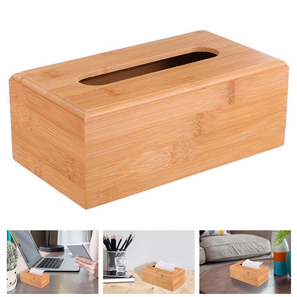 Table Decoration Bamboo Western restaurant Napkin holder Tissue Rack Storage box Tissue Holder