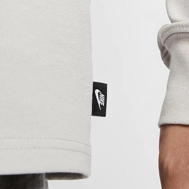Nike Мужская спортивная одежда Premium Essentials Футболка с длинным рукавом Светлая кость DO7391-014