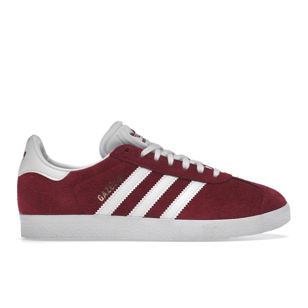 Adidas Gazelle Collegiate Burgundy Unisex Sneakers Red Cloud-White Gold-Metallic B41645