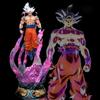 25cm New Dragon Ball Son Goku Figure Ultra Instinct Super Saiyan Figurine Statue Pvc Model Ornament Collection Gift Round Sensory Compression Bouncy