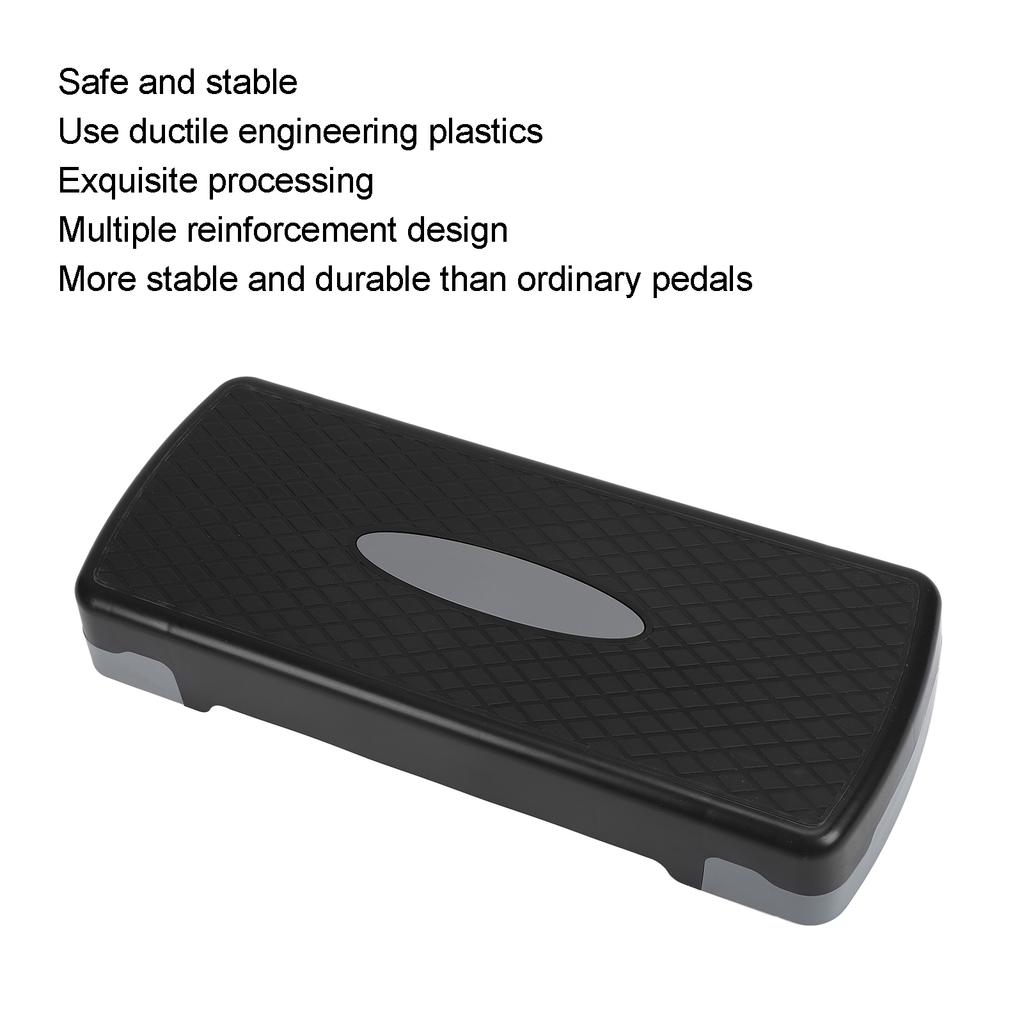 Фитнес Степ-платформа Противоскользящая Пластиковая Регулируемая Педаль Степпер для Йоги Аэробики Домашнего Тренажерного Зала