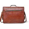 Мужская кожаная сумка-мессенджер для ноутбука ручной работы через плечо