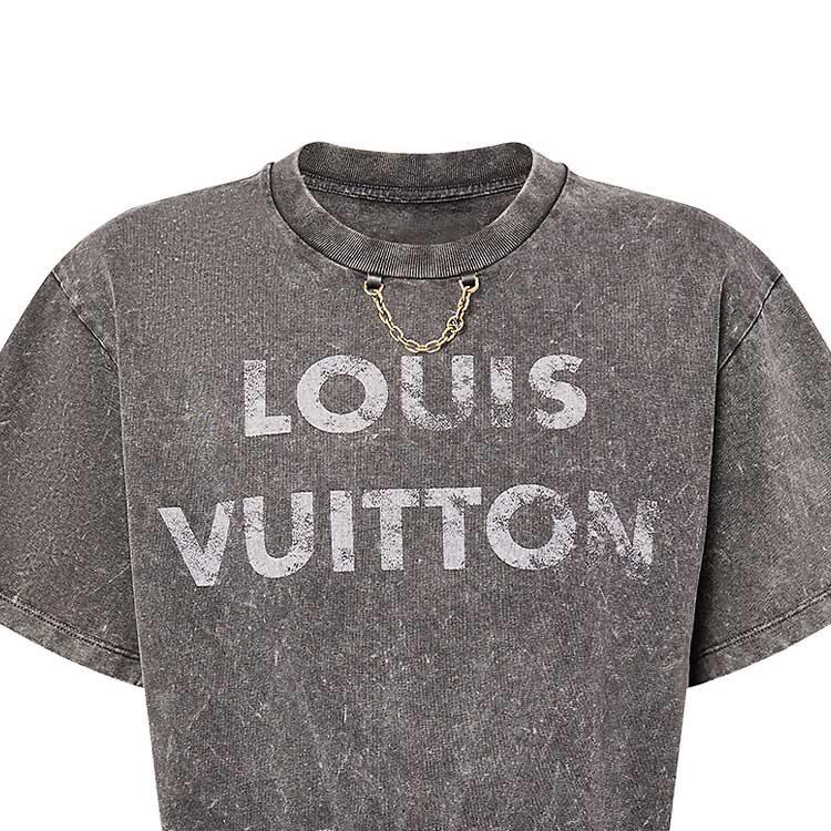 Louis Vuitton Футболка LOUIS VUITTON с винтажным эффектом 1AFLQQ