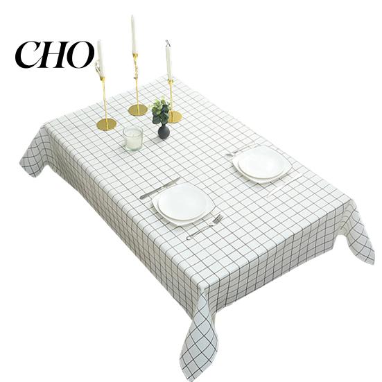 Outdoor Picnic Tablecloth Rectangular Tablecloth, Plastic Plaid Waterproof Stain-Resistant Table Soup-proof Cover for Dining Camping Modern Home